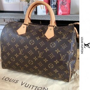 AUTHENTIC Louis Vuitton Monogram Speedy 30